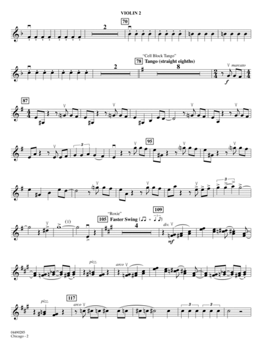 Chicago (arr. Ted Ricketts) - Violin 2