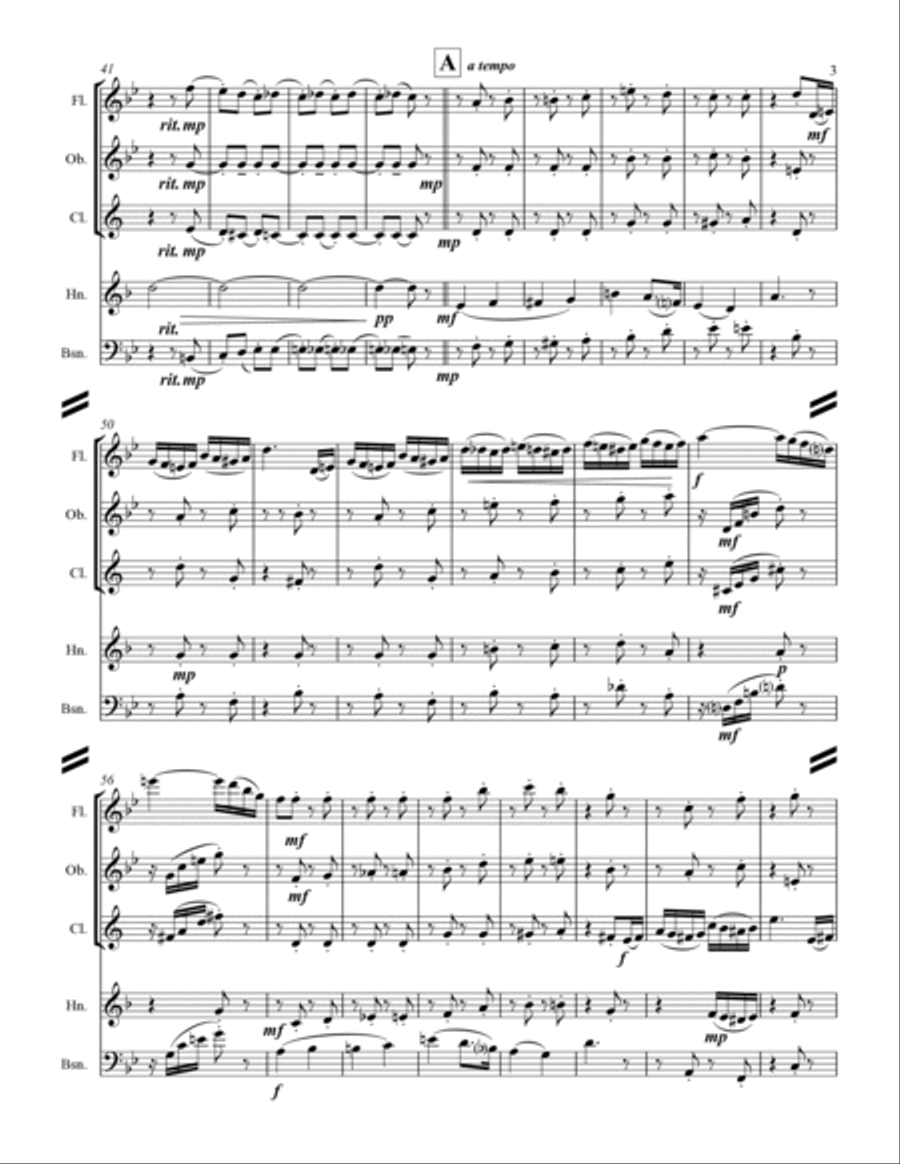 The Nutcracker Suite COMPLETE (for Woodwind Quintet) Woodwind Quintet scores gallery preview page 4