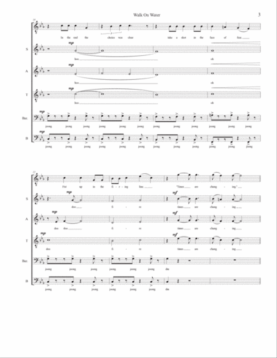 Walk On Water 4-Part scores gallery preview page 3