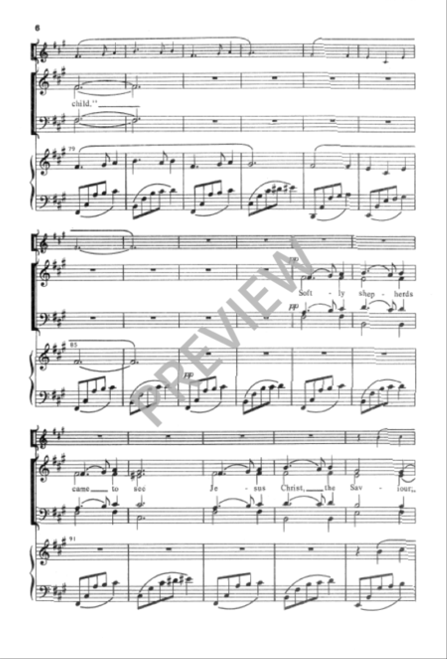 Jesus, Tiny Child 4-Part scores gallery preview page 7