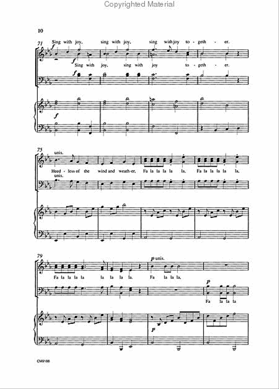 Fa La La Fantasy 4-Part scores gallery preview page 3
