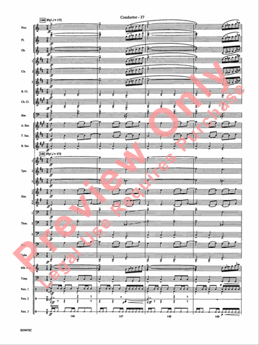 Through the Vulcan's Eye Concert Band scores gallery preview page 40