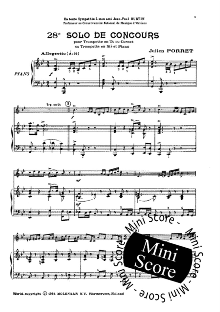 28e Solo de Concours Trumpet Solo scores gallery preview page 3