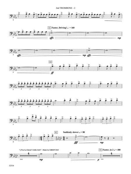 21st Century Breakdown, Suite from Green Day's: 2nd Trombone