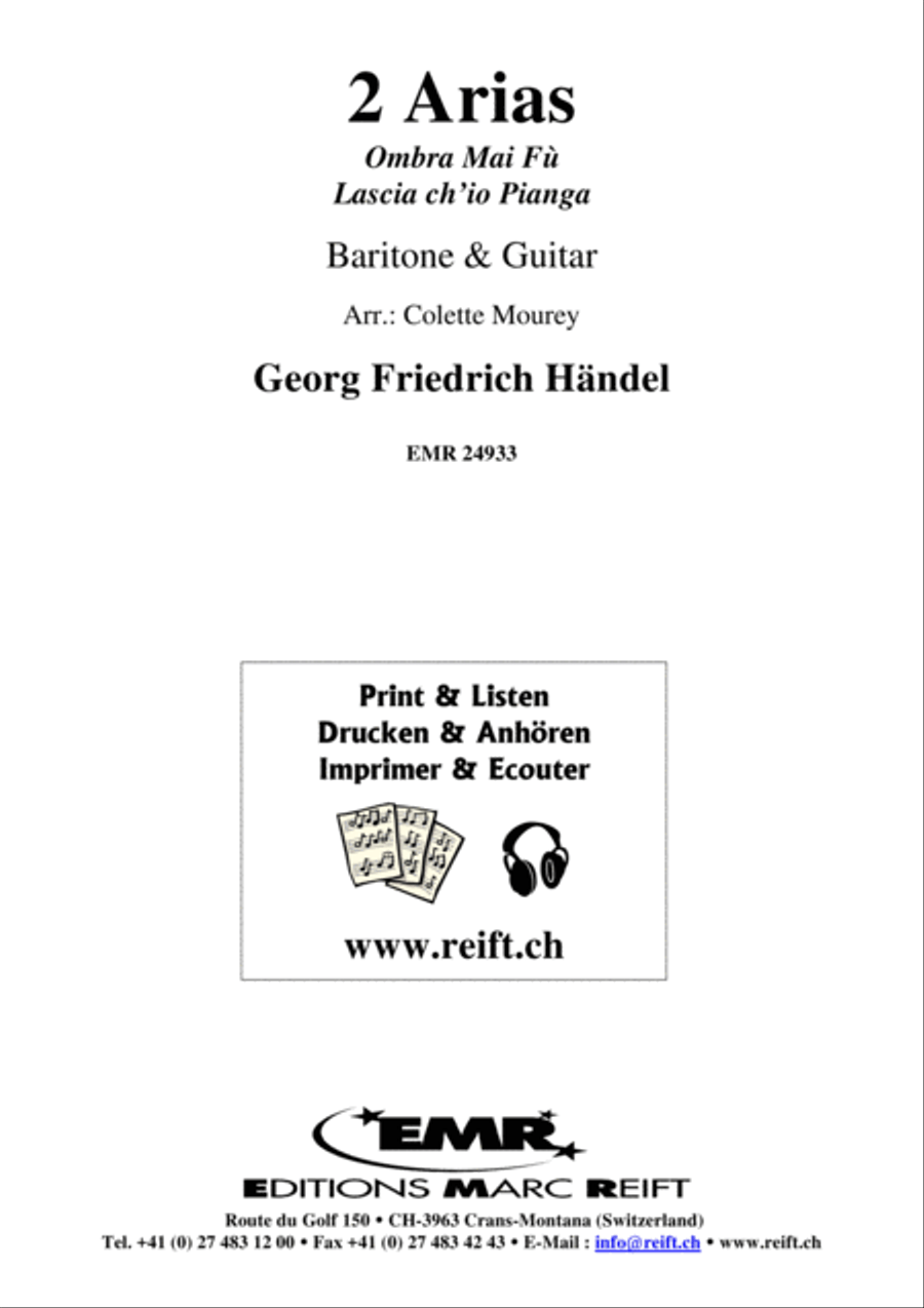 2 Arias Classical Guitar scores gallery preview page 2