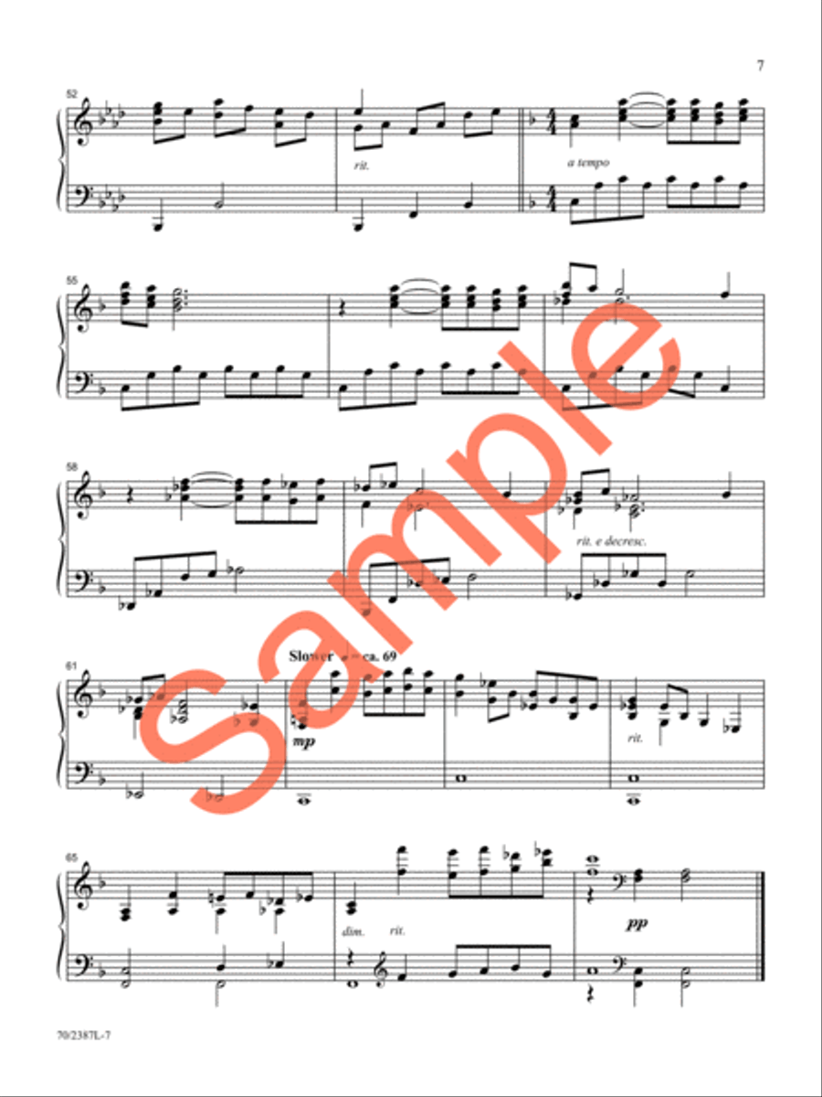 Alleluias for the Piano Piano Solo scores gallery preview page 7