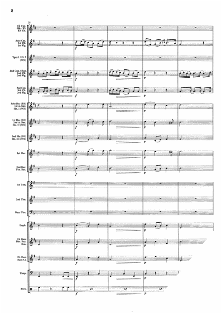 Fanfare & Chorus / La Mourisque Brass Band scores gallery preview page 9
