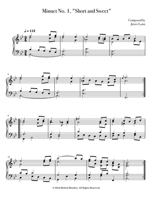 Minuet No. 1, "Short and Sweet"