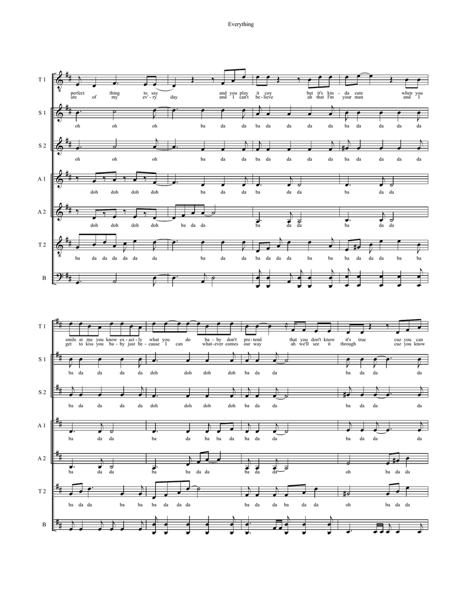 Everything 4-Part scores gallery preview page 3