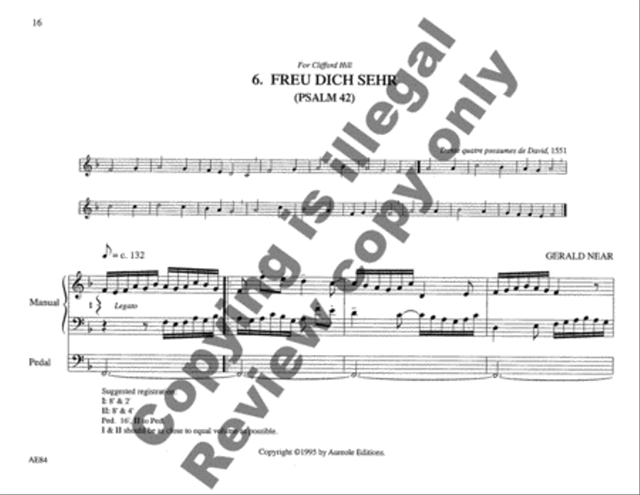 Choraleworks II Ten Chorale Preludes for Organ Organ Solo scores gallery preview page 11