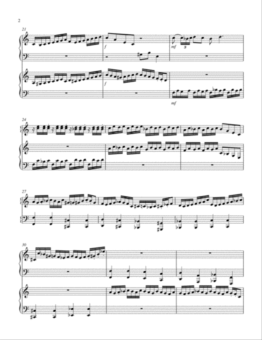 Duet for any Two Keyboards Piano scores gallery preview page 2