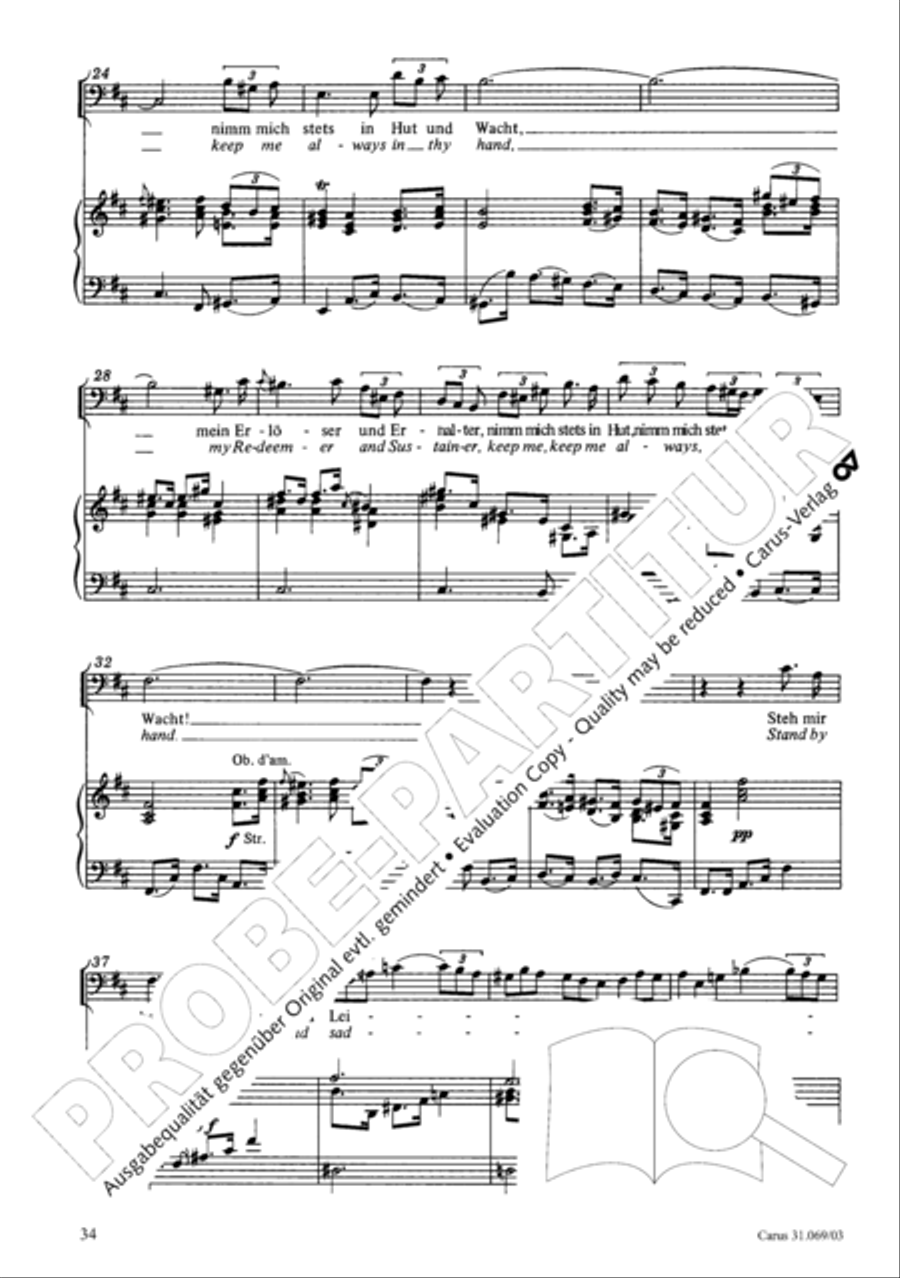 Praise the Lord, O my spirit (Lobe den Herrn, o meine Seele) 4-Part scores gallery preview page 34