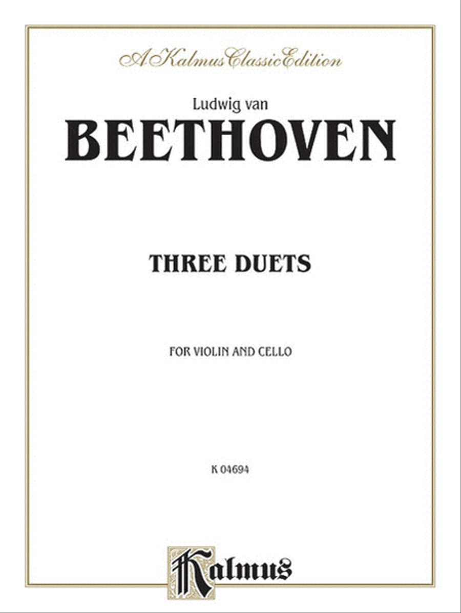 Three Duets for Violin and Cello String Duet scores gallery preview page 1