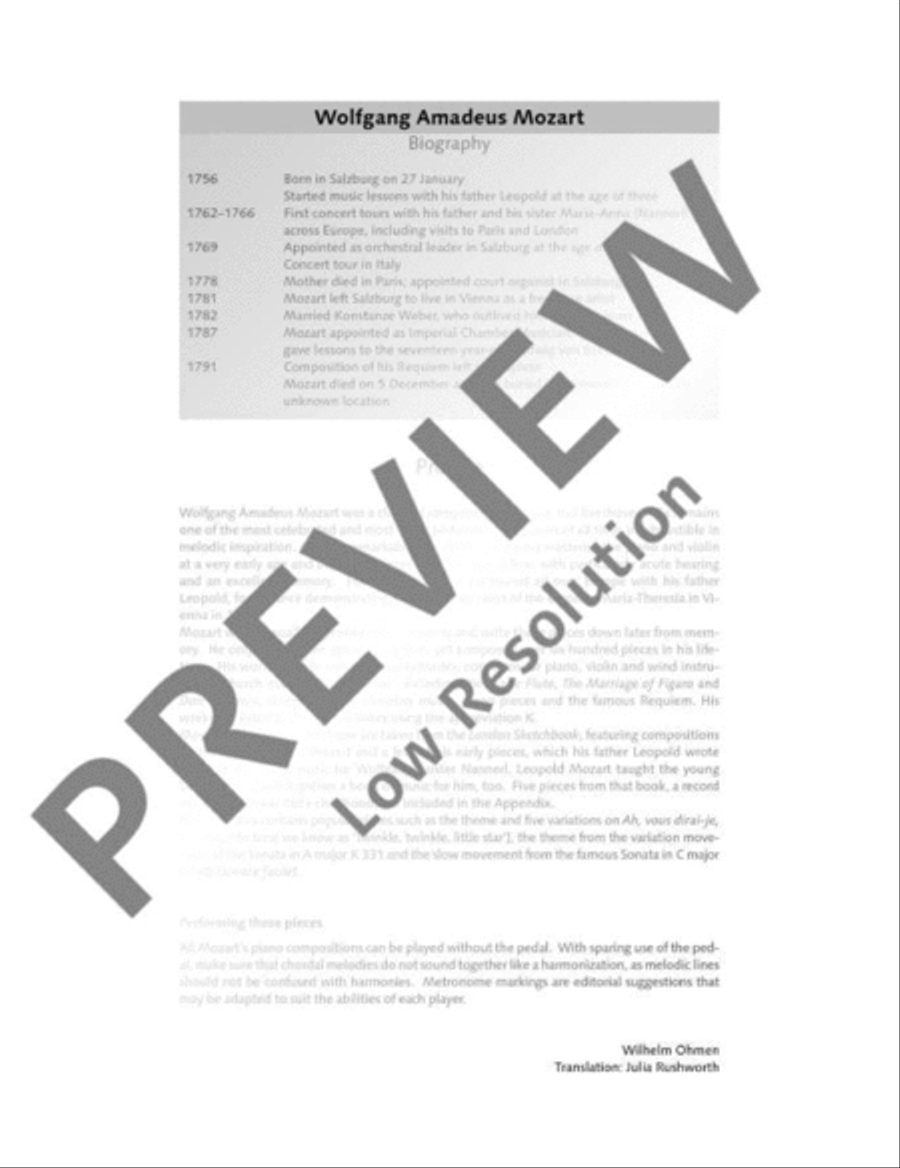 My First Mozart My First Mozart Piano Solo scores gallery preview page 4