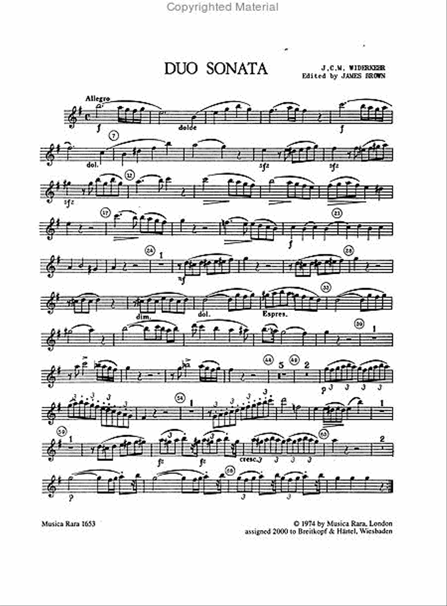Duo in E minor Duo in E minor Violin Solo scores gallery preview page 3