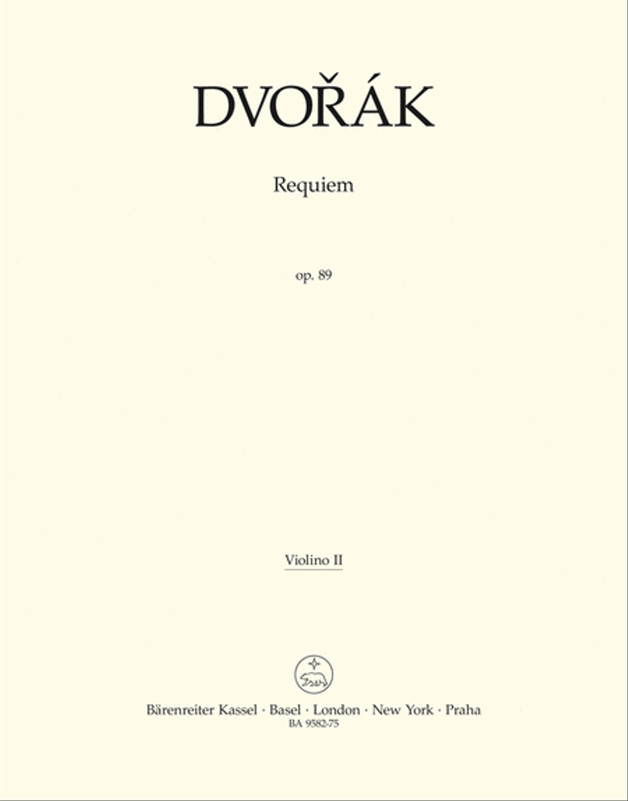 Requiem op. 89 (Arrangement for Soloists, Choir and Chamber Orchestra) Chamber Orchestra scores gallery preview page 1