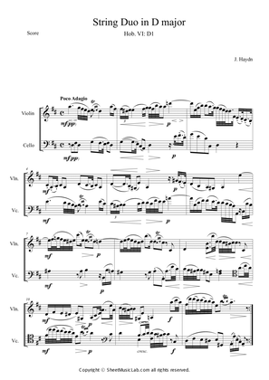 Haydn: String Duo in D major, Hob.VI:D1