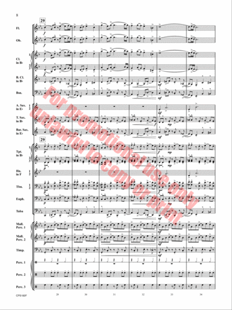Ghost Run Concert Band scores gallery preview page 9