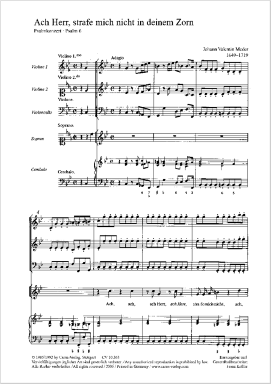 O Lord, punish me not (Ach Herr, strafe mich nicht) Soprano Voice scores gallery preview page 18