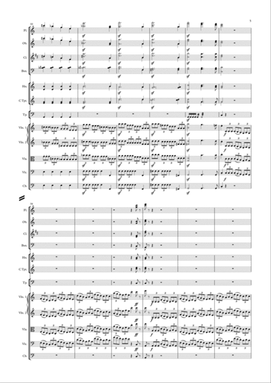 Mendelssohn Unfinished Symphony No. 6 C-Major (1845) - Completed Full Orchestra scores gallery preview page 5