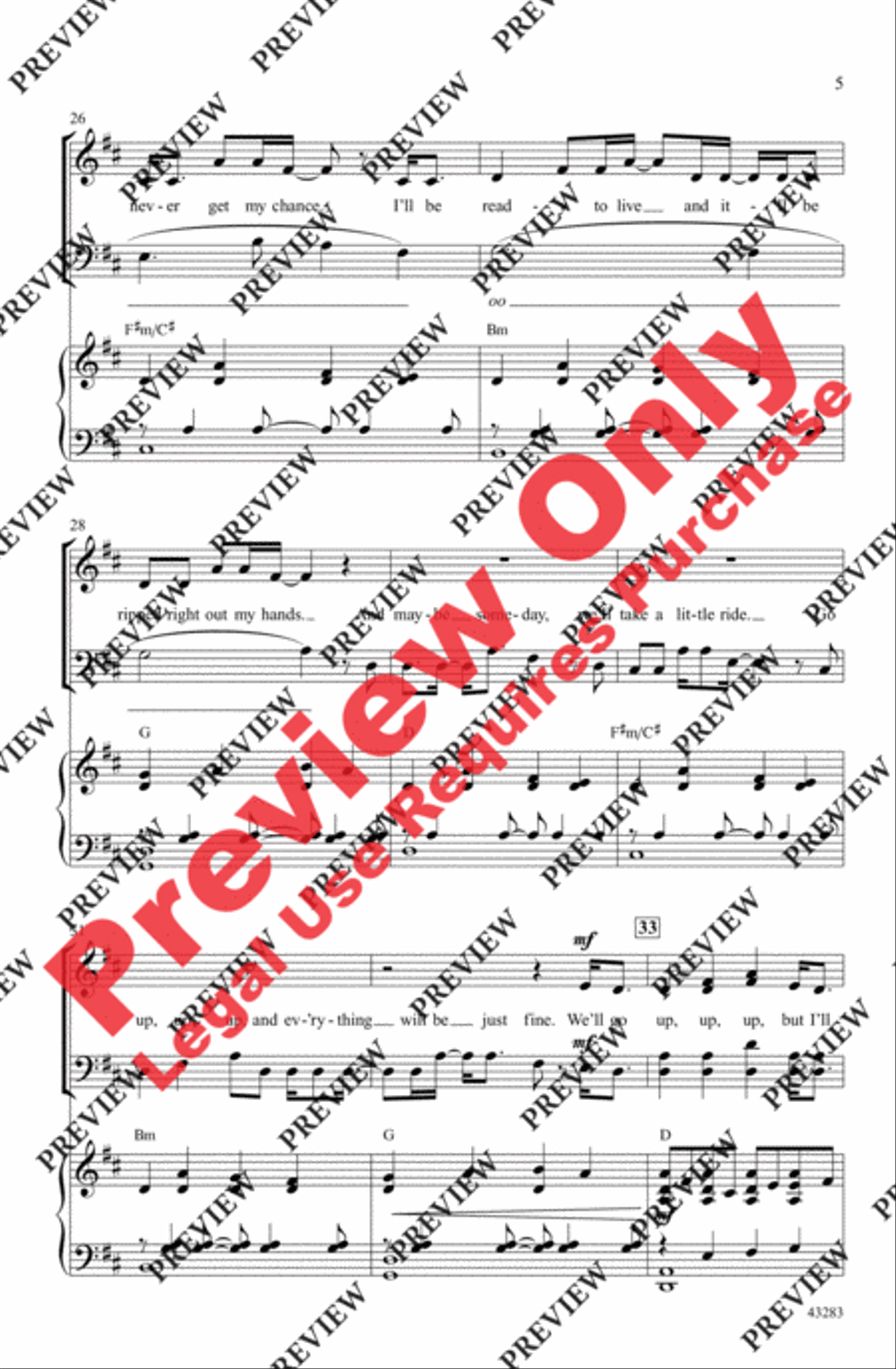 Clouds - SoundTrax CD (CD only) Choir scores gallery preview page 5