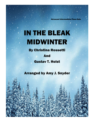 Book cover for In the Bleak Midwinter, piano solo