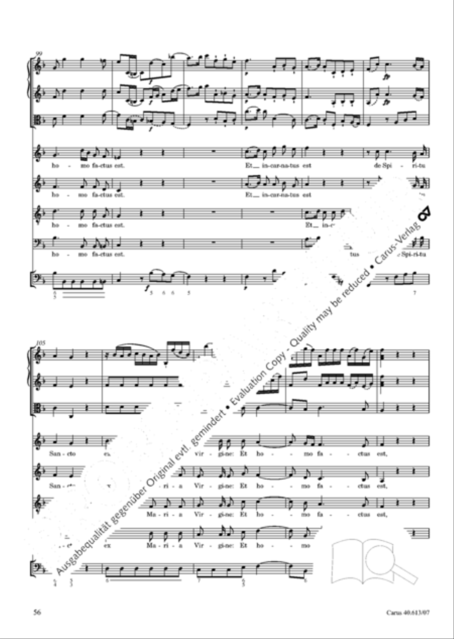 Mass in C (Missa in C) 4-Part scores gallery preview page 63