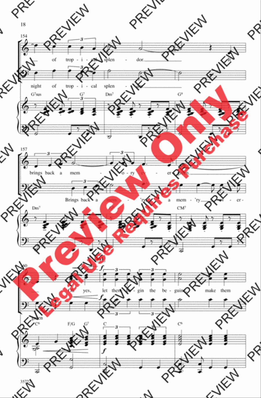 Let's Fall in Love 3-Part scores gallery preview page 18