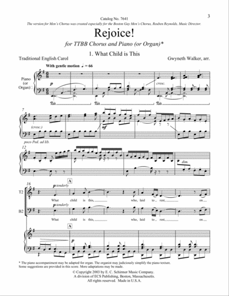Rejoice! (TTBB Version) Rejoice! (TTBB Version) TTBB scores gallery preview page 3