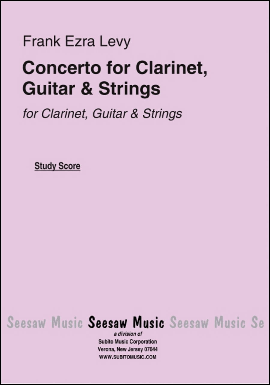 Concerto Clarinet scores gallery preview page 1