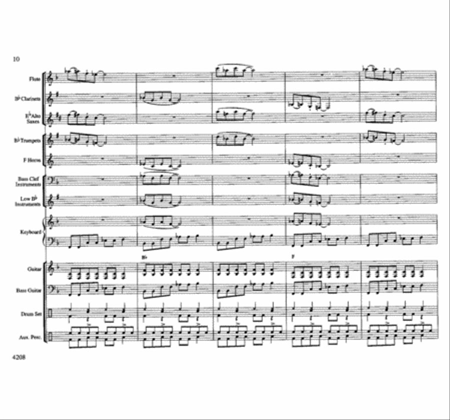 Big Time Boogie Concert Band scores gallery preview page 10