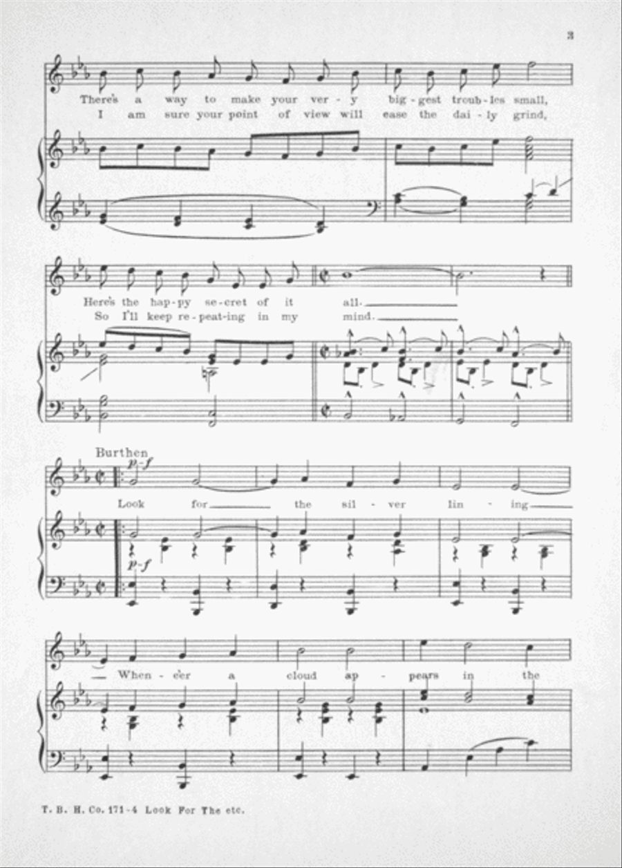 Look For the Silver Lining Voice scores gallery preview page 3