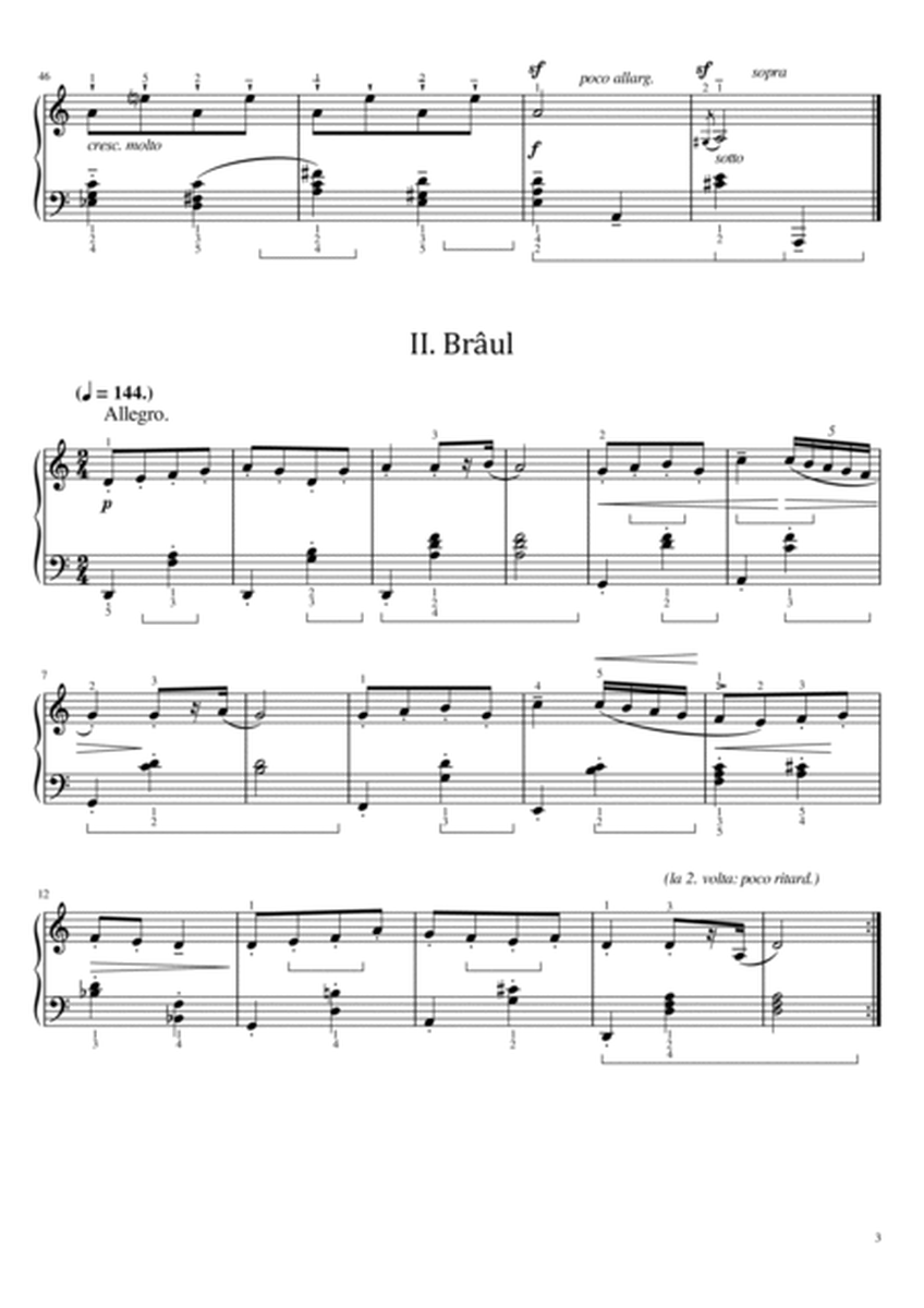 Béla Bartók - Romanian Folk Dances, Sz.56 - 6 dances - Original With Fingered For Piano Solo image number null