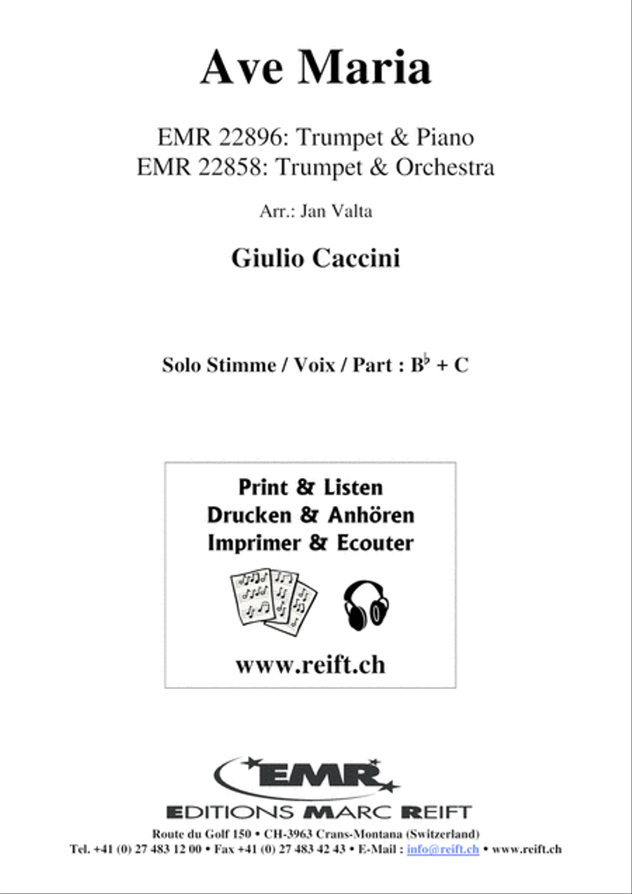 Ave Maria Ave Maria Trumpet Solo scores gallery preview page 2