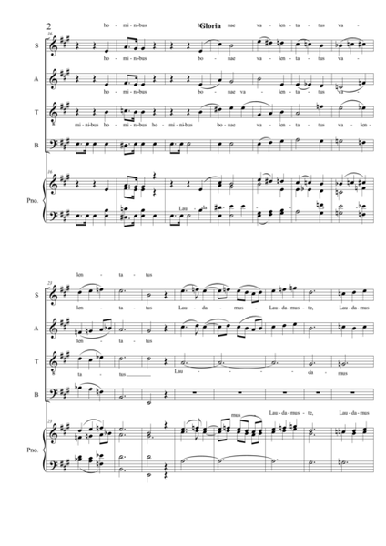 Gloria, Part 1 for SATB. image number null