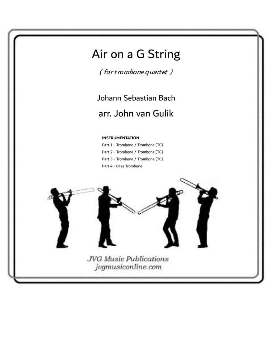 Air on a G String - Trombone Quartet image number null