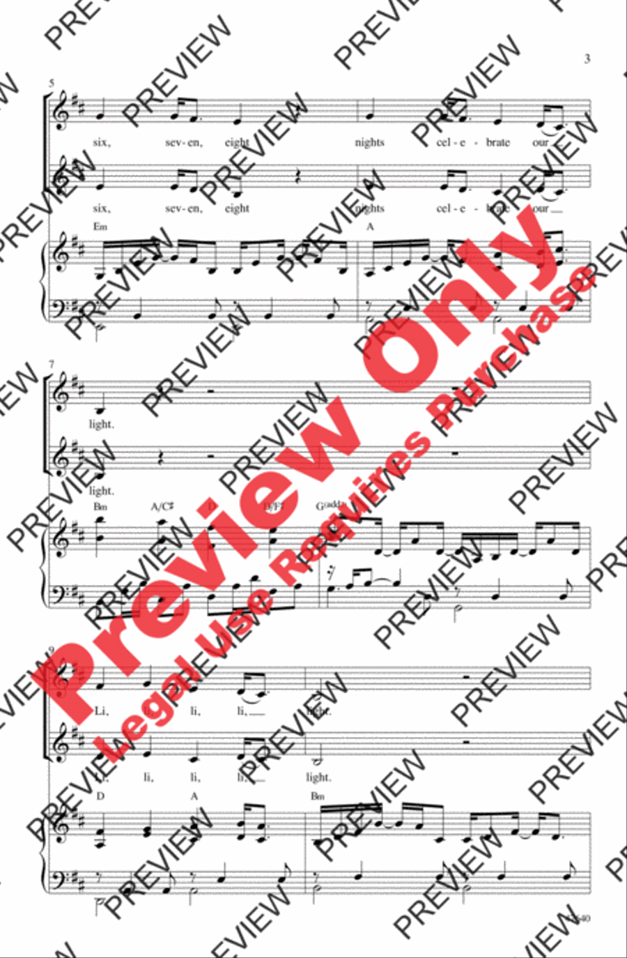 Light 2-Part scores gallery preview page 3