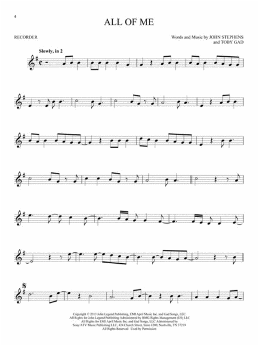 First 50 Songs You Should Play on Recorder Recorder scores gallery preview page 3
