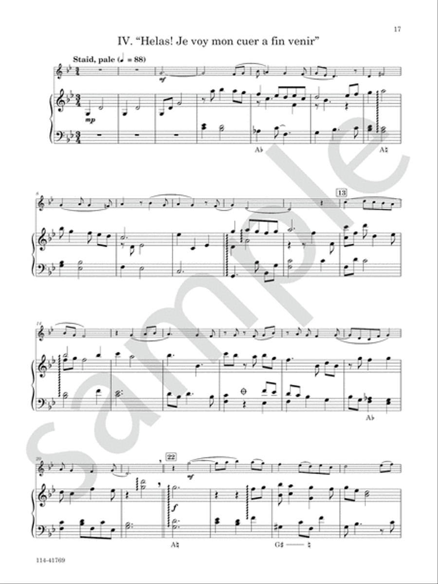 Serenade for Flute and Harp Chamber Music scores gallery preview page 9