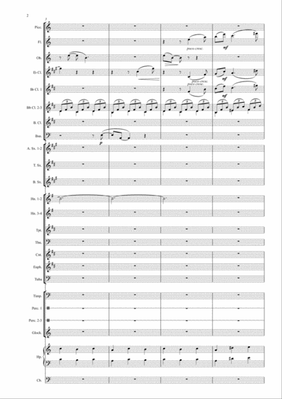 Etude-tableaux Op.39 # 2 Concert Band scores gallery preview page 2