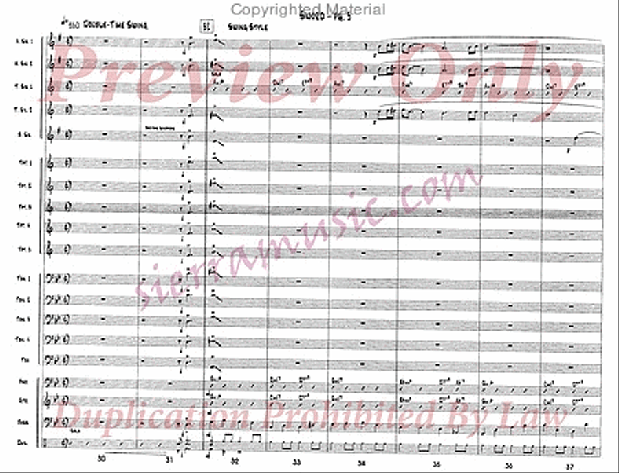 Sword Sword Big Band scores gallery preview page 6