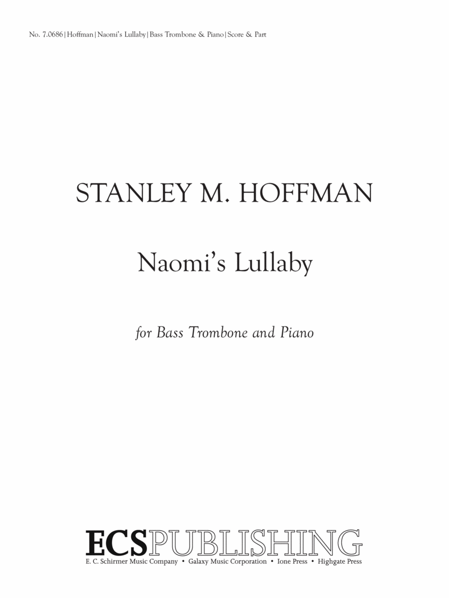 Naomi's Lullaby Naomi's Lullaby Bass Trombone scores gallery preview page 1