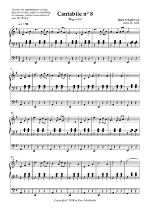 Cantabile n° 8 “Bagatella”, Op. 26, 2024