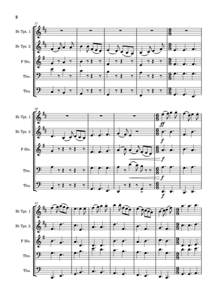 Jig - St Paul's Suite - Brass Quintet image number null