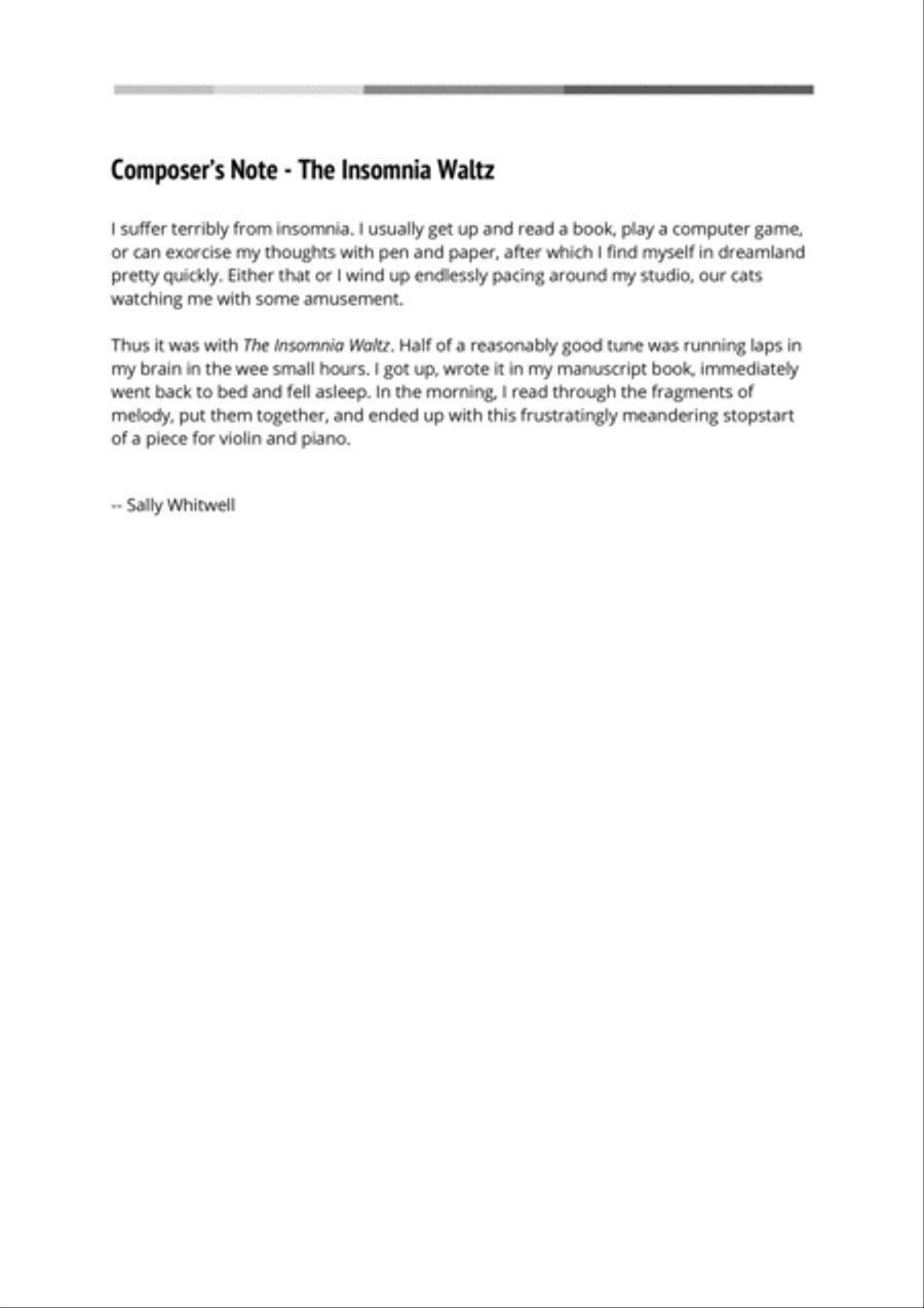 The Insomnia Waltz Violin Solo scores gallery preview page 2