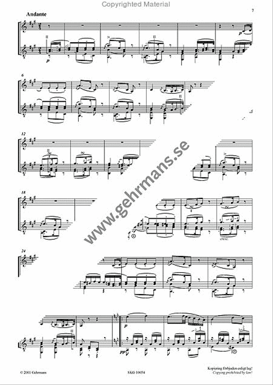 Sonate - D Major Violin scores gallery preview page 3