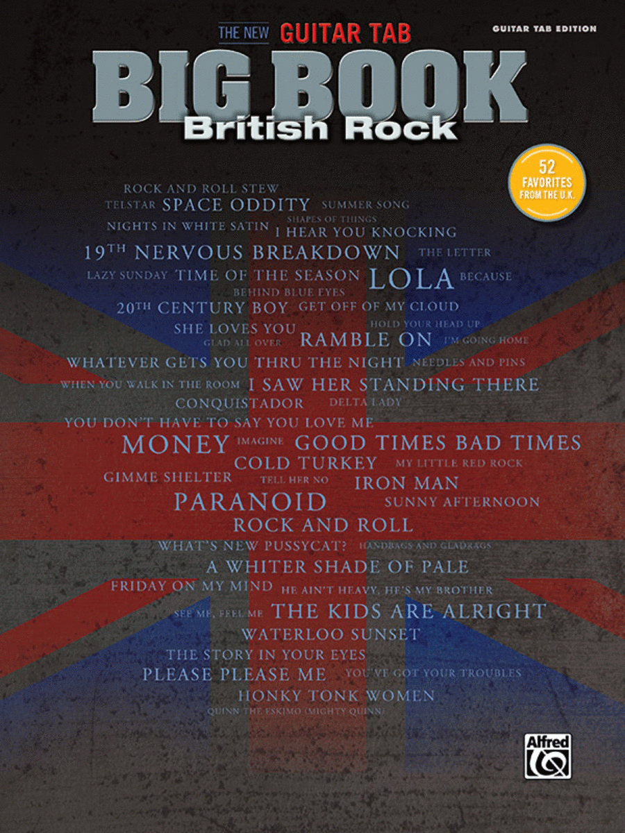 The New Guitar Big Book of Hits -- British Rock Guitar Tablature scores gallery preview page 1