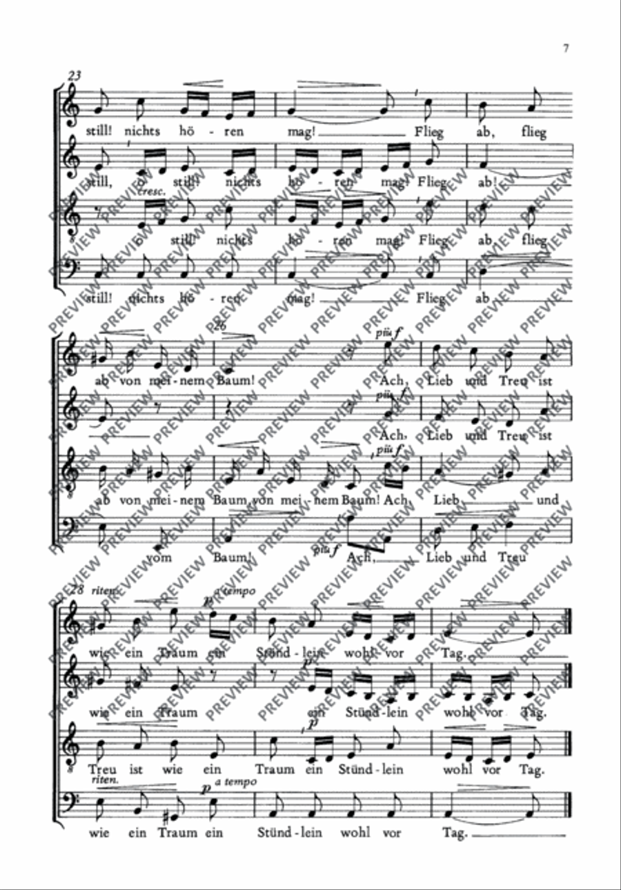 An hour before daybreak 4-Part scores gallery preview page 8