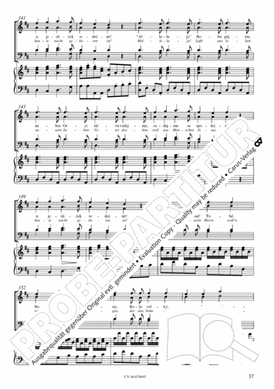 Missa pastoralis bohemica 4-Part scores gallery preview page 38