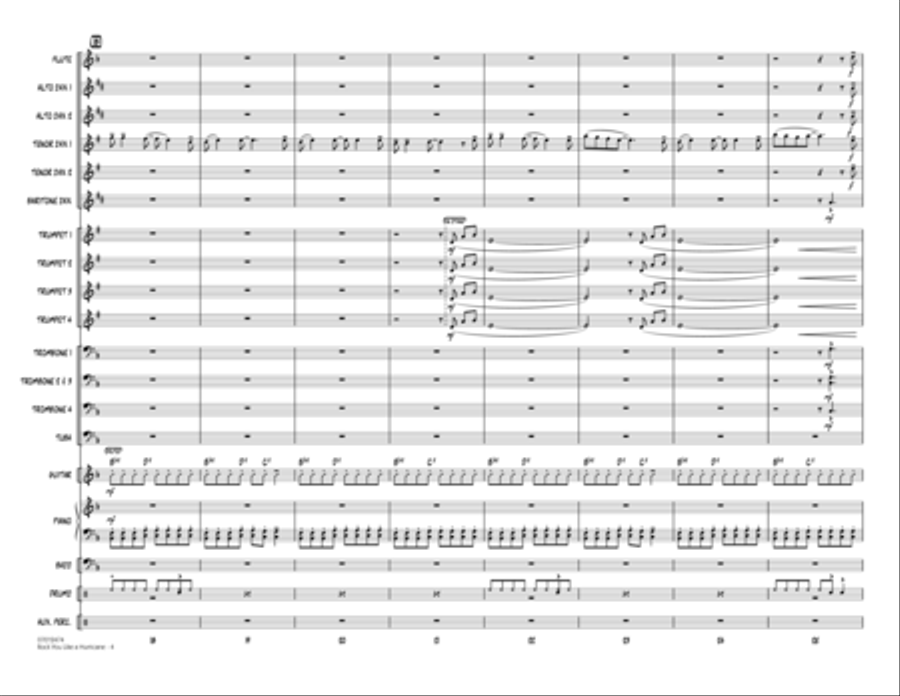 Rock You Like a Hurricane - Conductor Score (Full Score) Jazz Ensemble scores gallery preview page 4